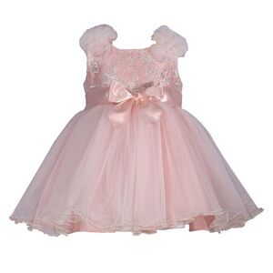 Bonnie baby formal infant dress blush pink 18M